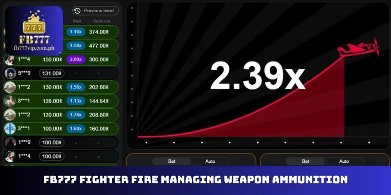 FB777 Fighter Fire managing weapon ammunition