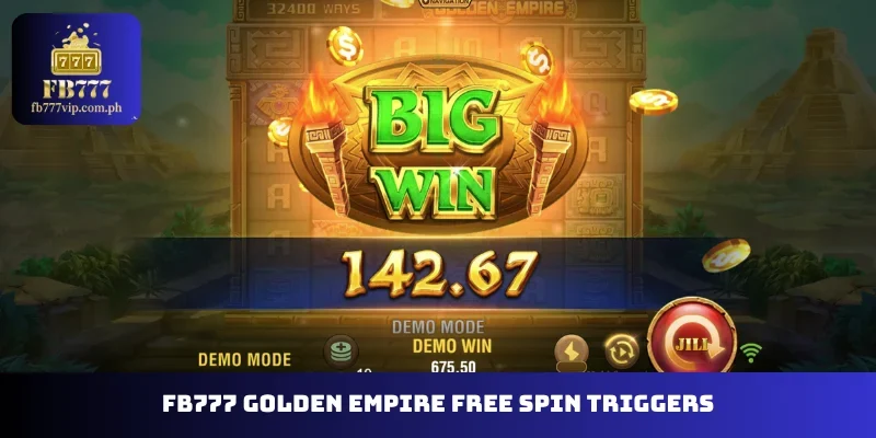 FB777 Golden Empire free spin triggers