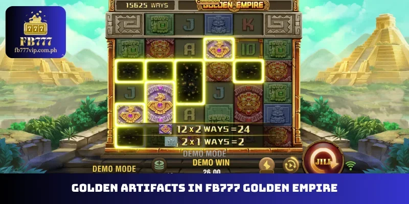 Golden artifacts in FB777 Golden Empire