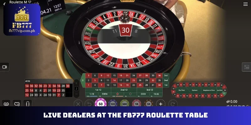 Live dealers at the FB777 Roulette table