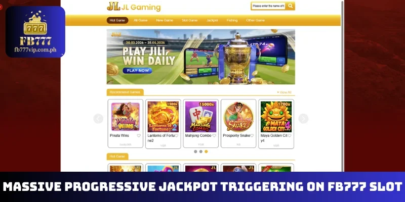 Massive progressive jackpot triggering on FB777 Slot