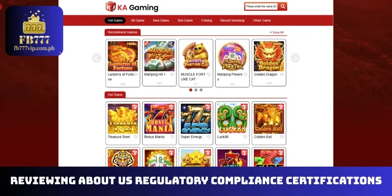 Reviewing About us regulatory compliance certifications