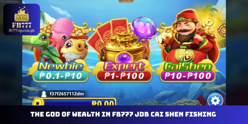 The God of Wealth in FB777 JDB Cai Shen Fishing