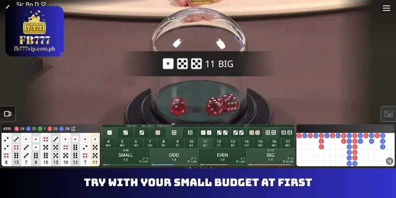 Try with your small budget at first
