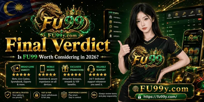 Final FU99 2026 review highlighting platform features, user experience, security, and important considerations for Malaysian players.